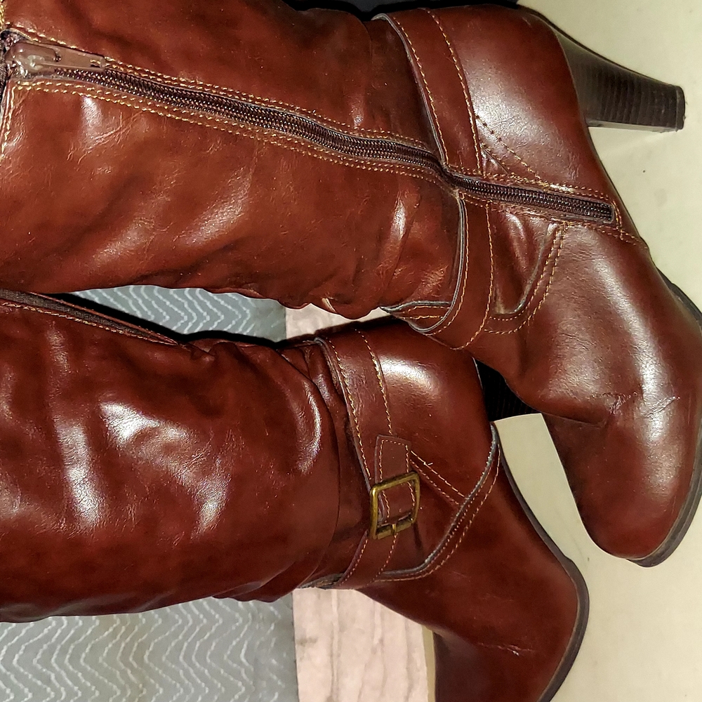 Brown Leather Women's Boots